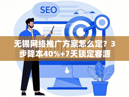 无锡网络推广方案怎么定？3步降本40%+7天锁定客源