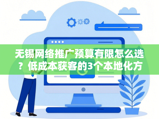 无锡网络推广预算有限怎么选？低成本获客的3个本地化方案