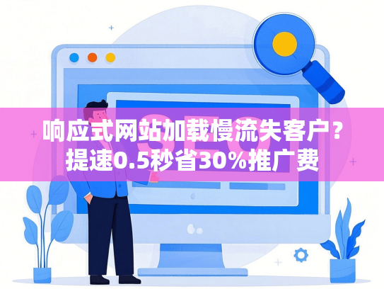 响应式网站加载慢流失客户？提速0.5秒省30%推广费
