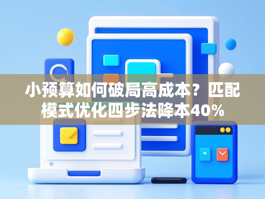 小预算如何破局高成本？匹配模式优化四步法降本40%