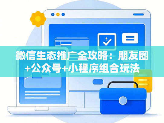 微信生态推广全攻略：朋友圈+公众号+小程序组合玩法
