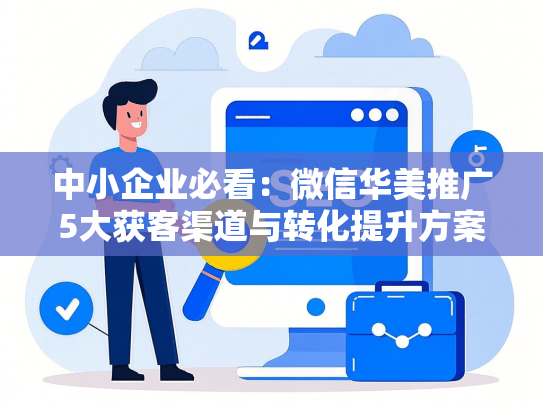 中小企业必看：微信华美推广5大获客渠道与转化提升方案-第1张图片