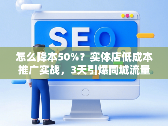 怎么降本50%？实体店低成本推广实战，3天引爆同城流量