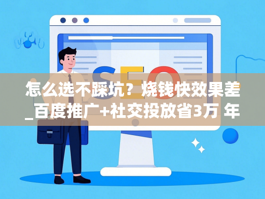 怎么选不踩坑？烧钱快效果差_百度推广+社交投放省3万 年的组合策略