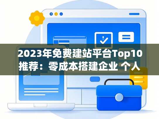 2023年免费建站平台Top10推荐：零成本搭建企业 个人网站-第1张图片