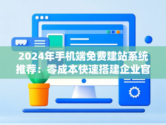 2024年手机端免费建站系统推荐：零成本快速搭建企业官网