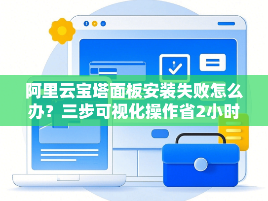 阿里云宝塔面板安装失败怎么办？三步可视化操作省2小时