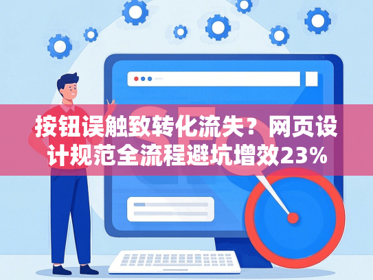 按钮误触致转化流失？网页设计规范全流程避坑增效23%