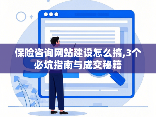 保险咨询网站建设怎么搞,3个必坑指南与成交秘籍