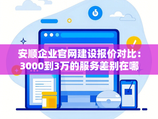 安顺企业官网建设报价对比：3000到3万的服务差别在哪