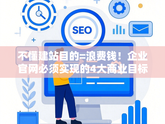 不懂建站目的=浪费钱！企业官网必须实现的4大商业目标