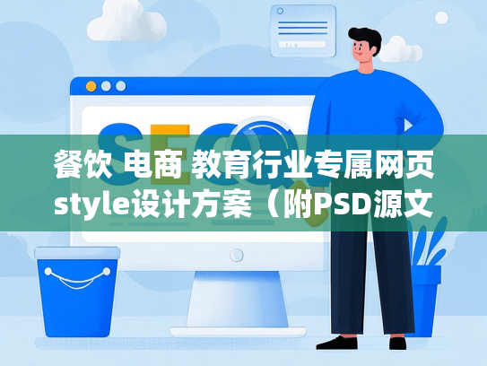 餐饮 电商 教育行业专属网页style设计方案（附PSD源文件）