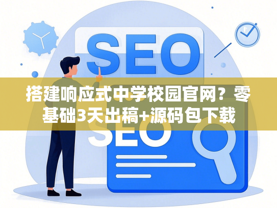 搭建响应式中学校园官网？零基础3天出稿+源码包下载-第1张图片
