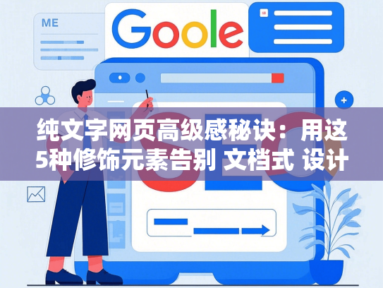 纯文字网页高级感秘诀：用这5种修饰元素告别 文档式 设计