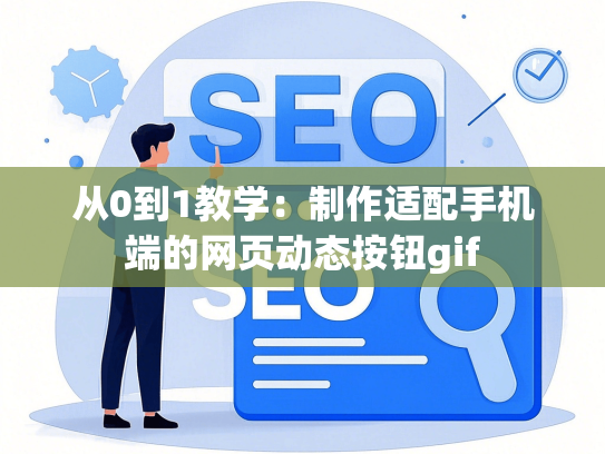 从0到1教学：制作适配手机端的网页动态按钮gif