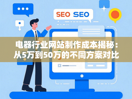 电器行业网站制作成本揭秘：从5万到50万的不同方案对比