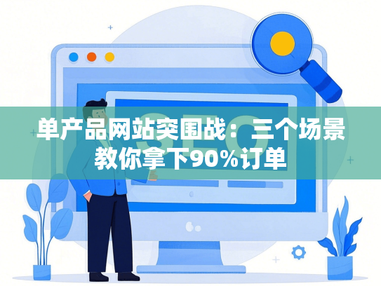 单产品网站突围战：三个场景教你拿下90%订单