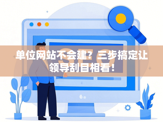 单位网站不会建？三步搞定让领导刮目相看！