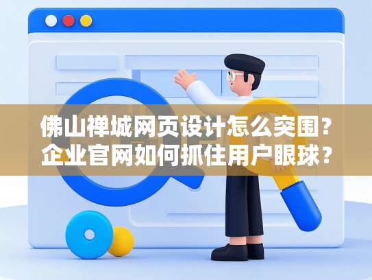 佛山禅城网页设计怎么突围？企业官网如何抓住用户眼球？