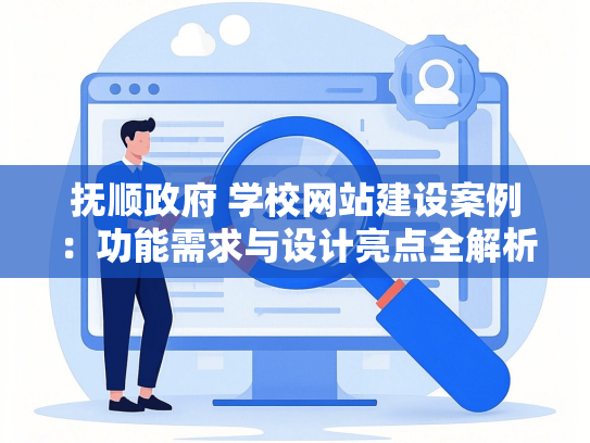 抚顺政府 学校网站建设案例：功能需求与设计亮点全解析-第1张图片