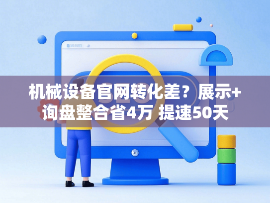 机械设备官网转化差？展示+询盘整合省4万 提速50天