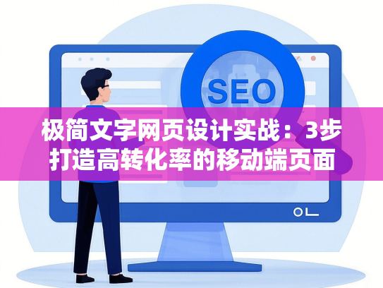 极简文字网页设计实战：3步打造高转化率的移动端页面-第1张图片