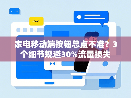 家电移动端按钮总点不准？3个细节规避30%流量损失