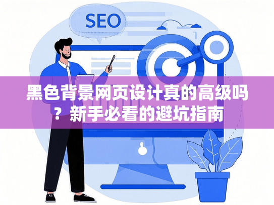 黑色背景网页设计真的高级吗？新手必看的避坑指南