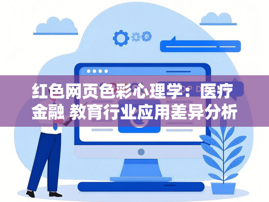 红色网页色彩心理学：医疗 金融 教育行业应用差异分析