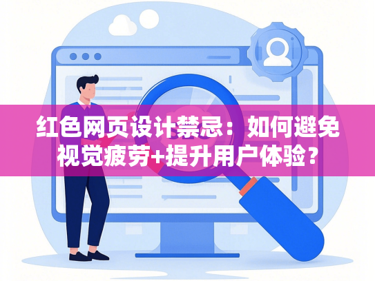 红色网页设计禁忌：如何避免视觉疲劳+提升用户体验？