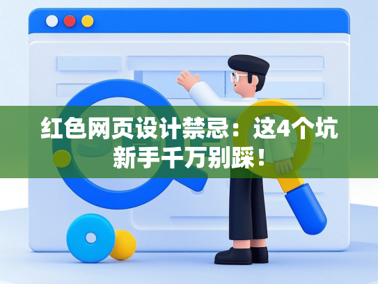 红色网页设计禁忌：这4个坑新手千万别踩！