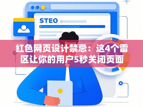 红色网页设计禁忌：这4个雷区让你的用户5秒关闭页面-第1张图片