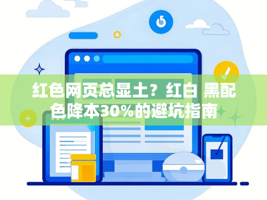 红色网页总显土？红白 黑配色降本30%的避坑指南