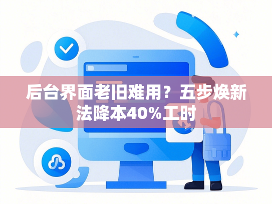 后台界面老旧难用？五步焕新法降本40%工时
