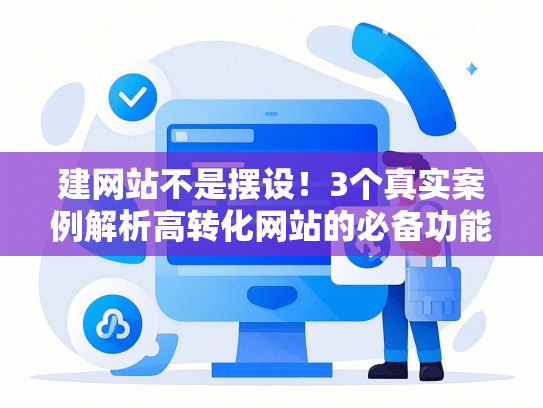 建网站不是摆设！3个真实案例解析高转化网站的必备功能