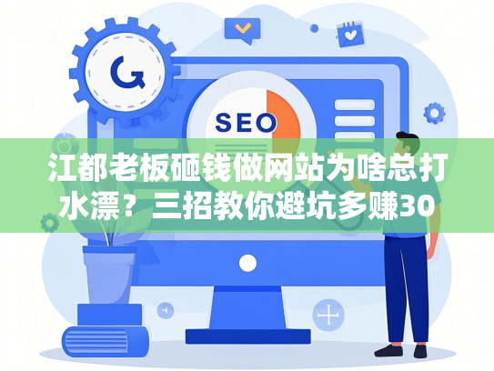 江都老板砸钱做网站为啥总打水漂？三招教你避坑多赚30万