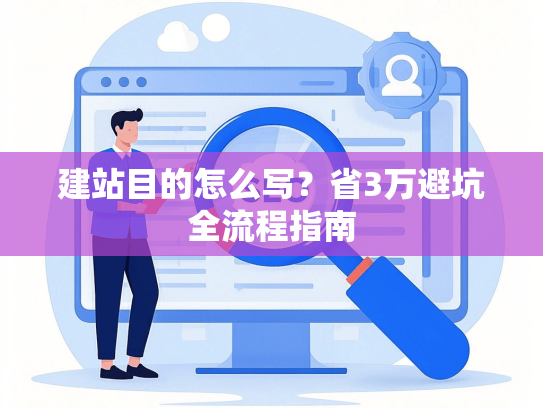 建站目的怎么写？省3万避坑全流程指南