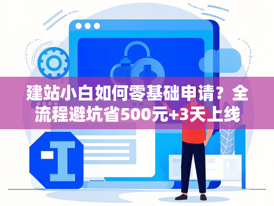 建站小白如何零基础申请？全流程避坑省500元+3天上线-第1张图片