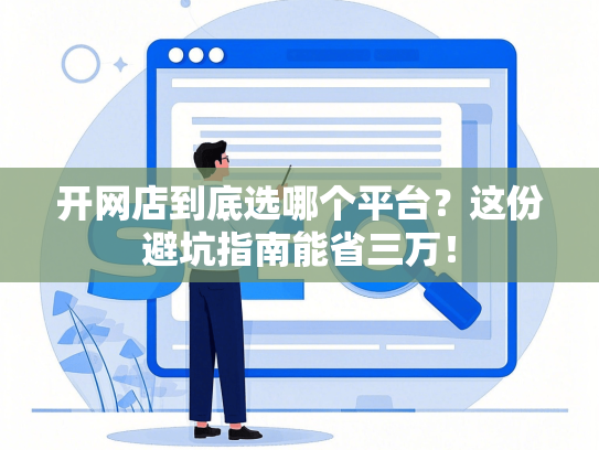 开网店到底选哪个平台？这份避坑指南能省三万！