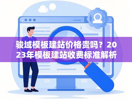 骏域模板建站价格贵吗？2023年模板建站收费标准解析-第1张图片