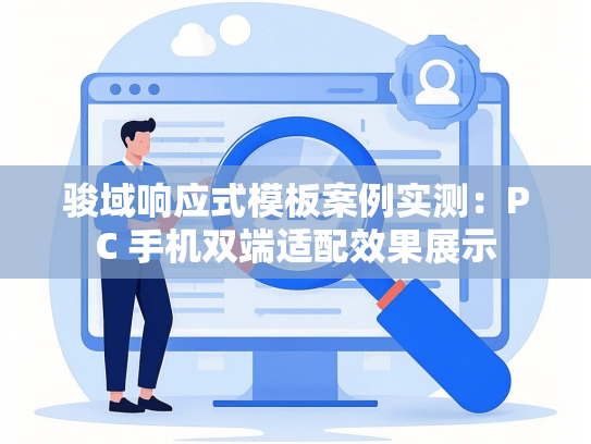 骏域响应式模板案例实测：PC 手机双端适配效果展示-第1张图片