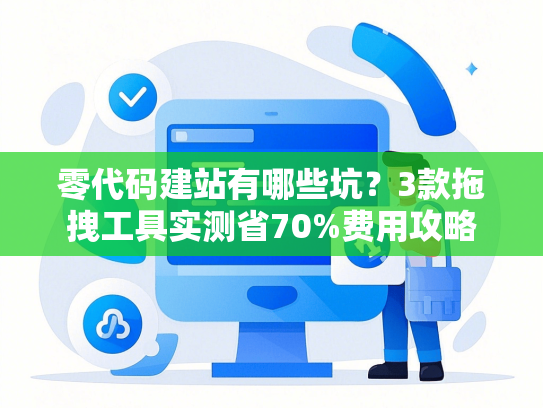 零代码建站有哪些坑？3款拖拽工具实测省70%费用攻略-第1张图片