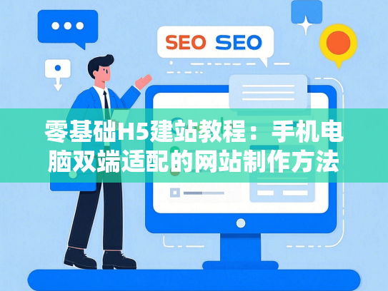 零基础H5建站教程：手机电脑双端适配的网站制作方法