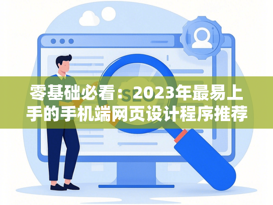 零基础必看：2023年最易上手的手机端网页设计程序推荐