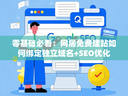 零基础必看：网居免费建站如何绑定独立域名+SEO优化