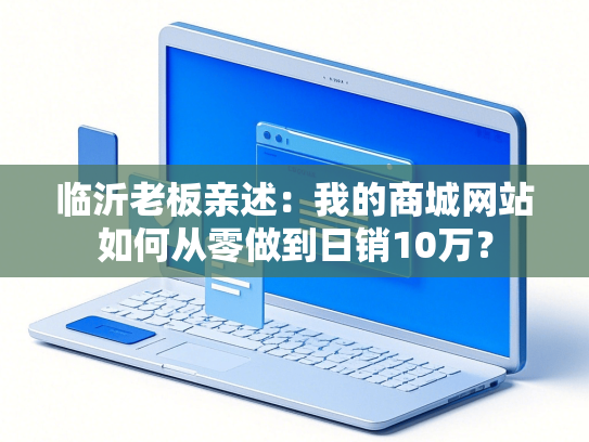 临沂老板亲述：我的商城网站如何从零做到日销10万？
