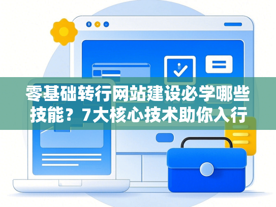 零基础转行网站建设必学哪些技能？7大核心技术助你入行快人一步