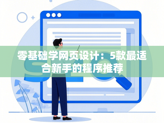 零基础学网页设计：5款最适合新手的程序推荐