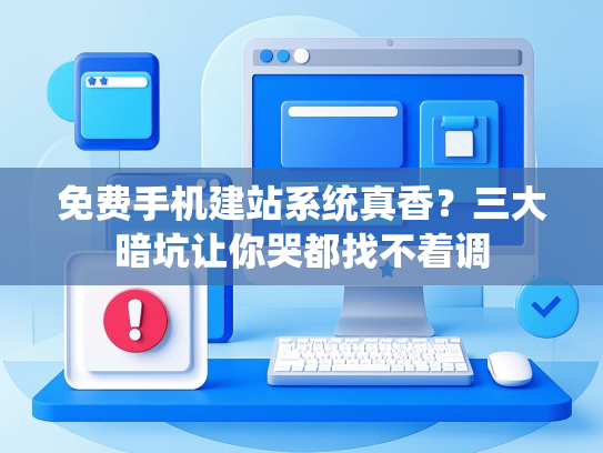 免费手机建站系统真香？三大暗坑让你哭都找不着调