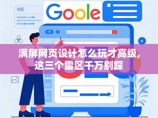 满屏网页设计怎么玩才高级,这三个雷区千万别踩